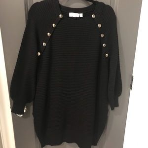 Black sweater dress